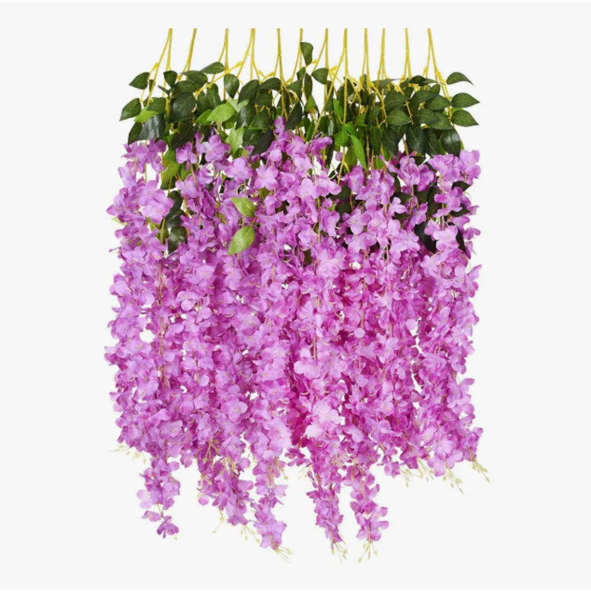 GENERICO - Pack 12 Colgantes Flores Artificiales Guirnaldas Decoración