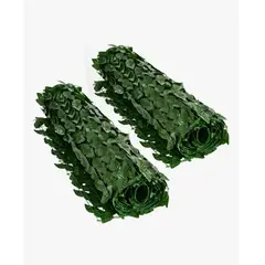 GENERICO - Set 2 Malla De Hojas Enredadera Artificiales Cerca 3x1m Color Verde