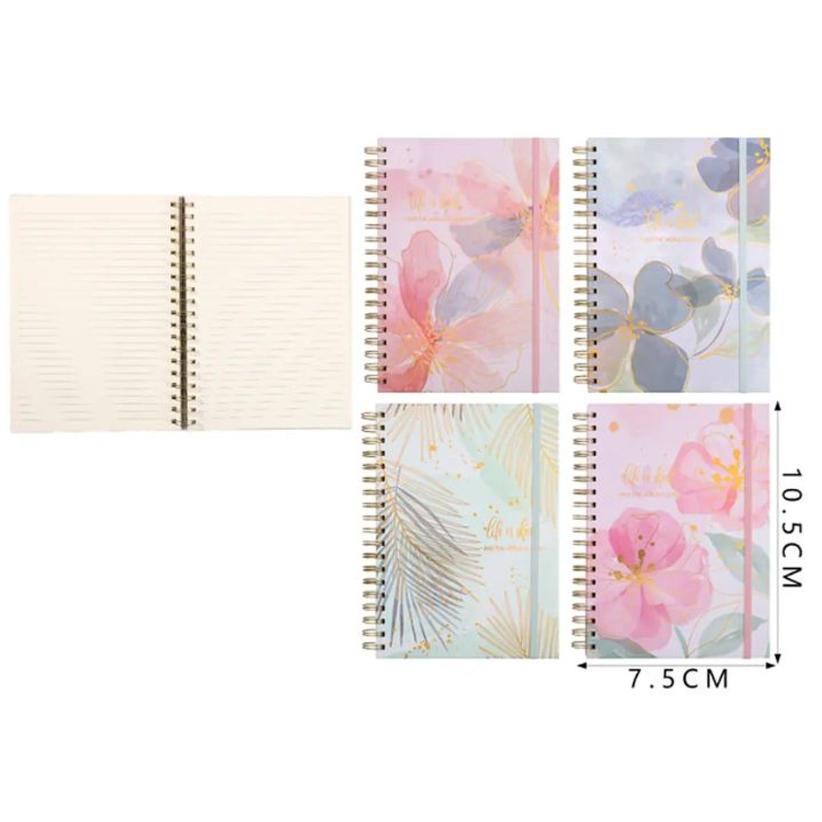 GENERICO - Libreta Ilustrada Color Creativo – 7.5×10.5 cm, 80 Hojas Surtidos