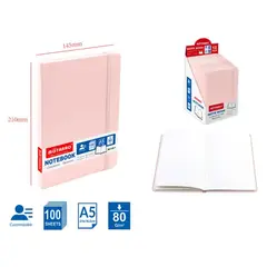 GENERICO - Libreta Palo Rosa A5 – 21×14.5 cm, 100 Hojas
