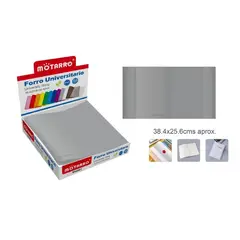 GENERICO - Forro Universitario Gris 38x25cm
