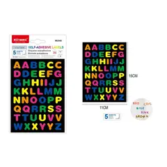 GENERICO - Etiquetas Autoadhesivas Abecedario 5 pcs