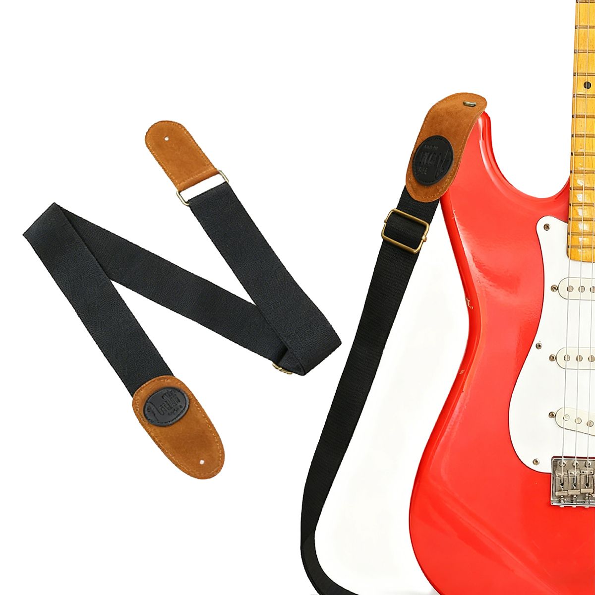 GENERICO - Vintage Correa De Guitarra Para Guitarra Longitud Ajustable