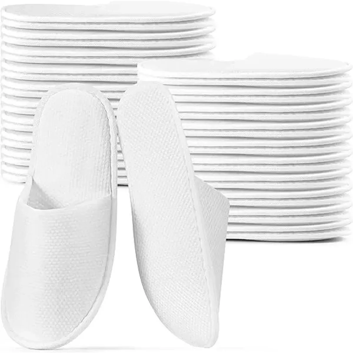 KUANGYE - Pantuflas Desechables Boda Para Hoteles Familias Spa 12 Pares