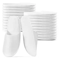 KUANGYE - Pantuflas Desechables Boda Para Hoteles Familias Spa 12 Pares