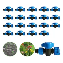 GENERICO - Pack 25 Unidades-mini Válvula Plansa Pe -cinta De Riego