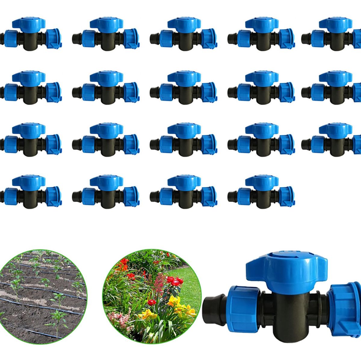 GENERICO - Unidades-mini Válvula Plansa Pe -cinta De Riego 25pcs