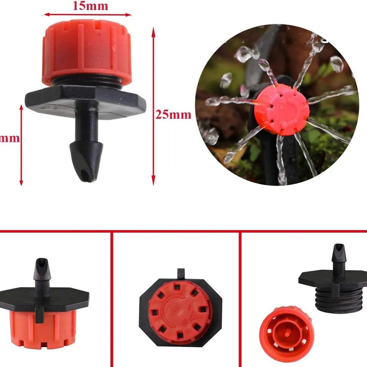 KUANGYE - Cañeria Poliet 100mts + Perforador 3mm + Gotero R 100un