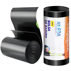 AILEDA - Bolsa De Basura Con Cordón Pequeña 50X70 Cms - 40 Uni 30L