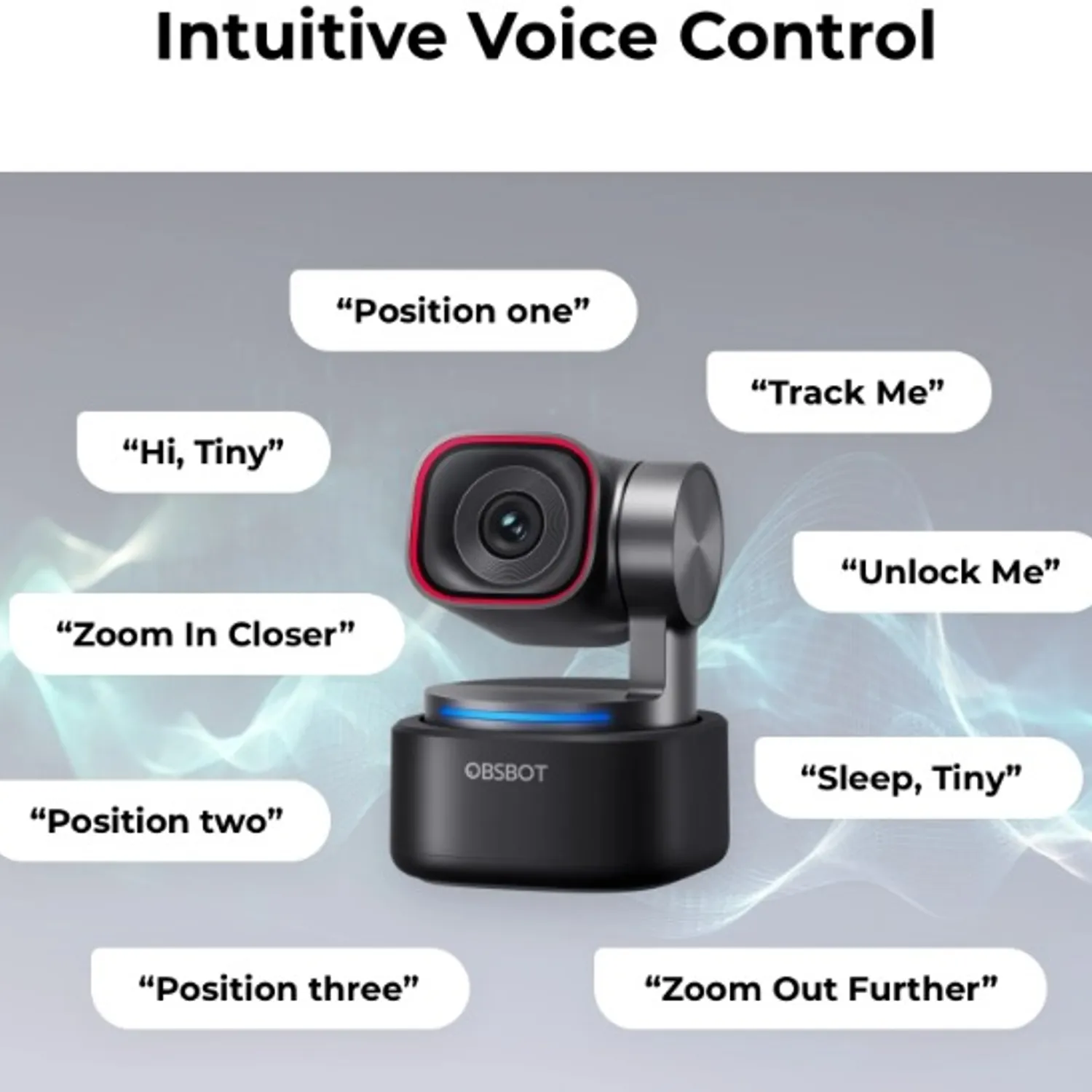 OBSBOT OBSBOT TINY 3 Webcam PTZ 4K Audio espacial impulsado por IA