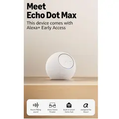 AMAZON - Echo Dot Max 2025 Alexa speaker - Blanco glacial