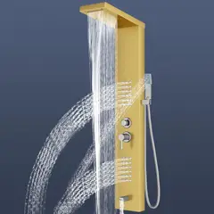 BLUEDREAMER - Paneles de acero inoxidable columnas de funciones 5 en 1