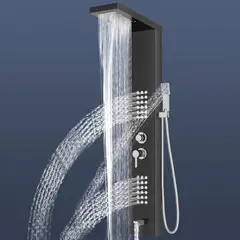 BLUEDREAMER - Paneles de acero inoxidable columnas de funciones 5 en 1