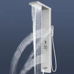 BLUEDREAMER - Paneles de acero inoxidable columnas de funciones 5 en 1