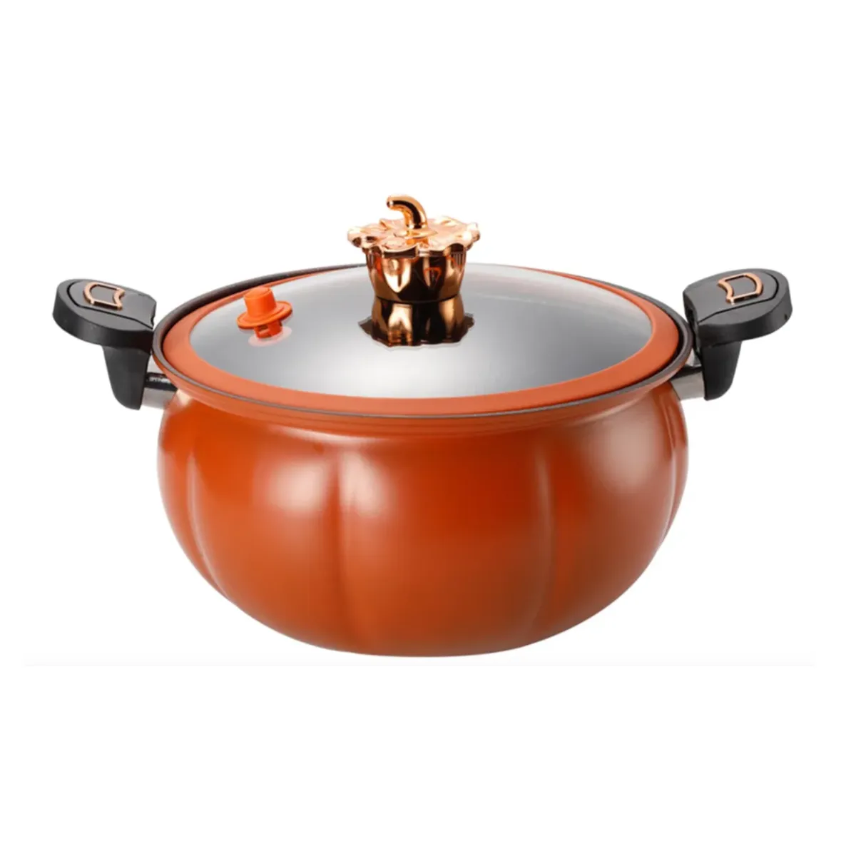 GENERICO - Olla De Micro Presión Para Cocina Antiadherente 7lt Color Naranja