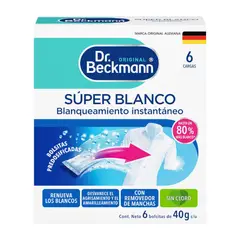 DR BECKMANN - Toallitas Blanqueador Intensivo 6 Bolsas De 40gr