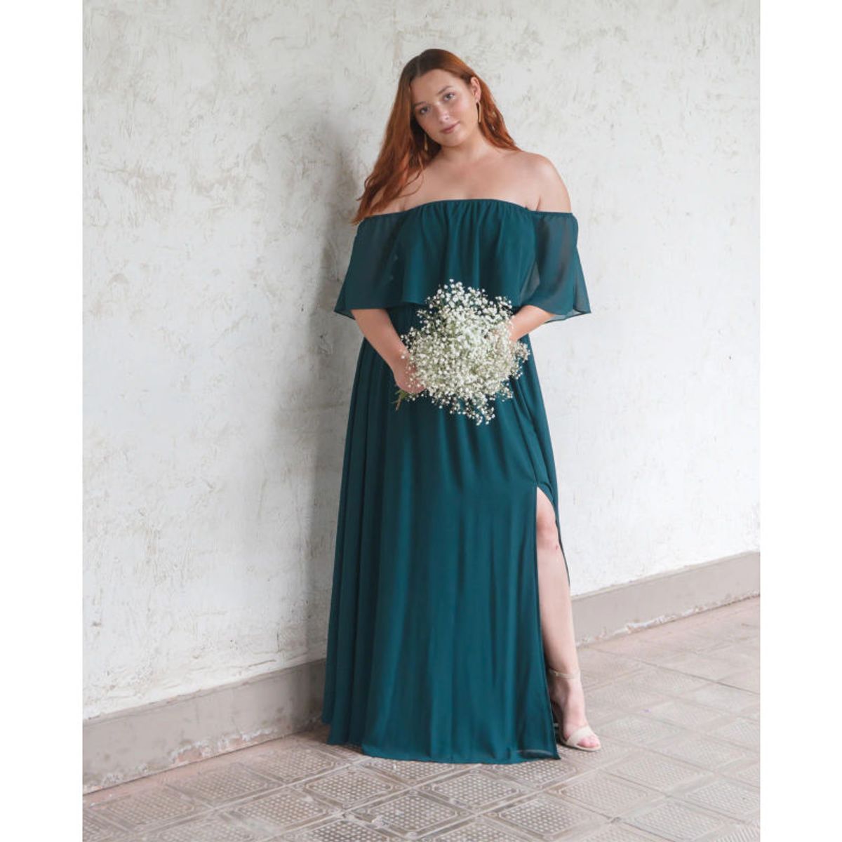 MI PLACARD - Vestido Largo Mali Verde Oscuro