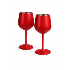 GENERICO - SET 2 COPAS ACERO DISTINTOS COLORES