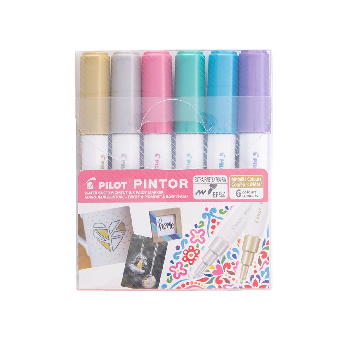 PILOT - Pintor Set Metalizado Punta Extra Fina 6 un.