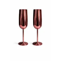 GENERICO - SET 2 COPAS ACERO - COBRIZO