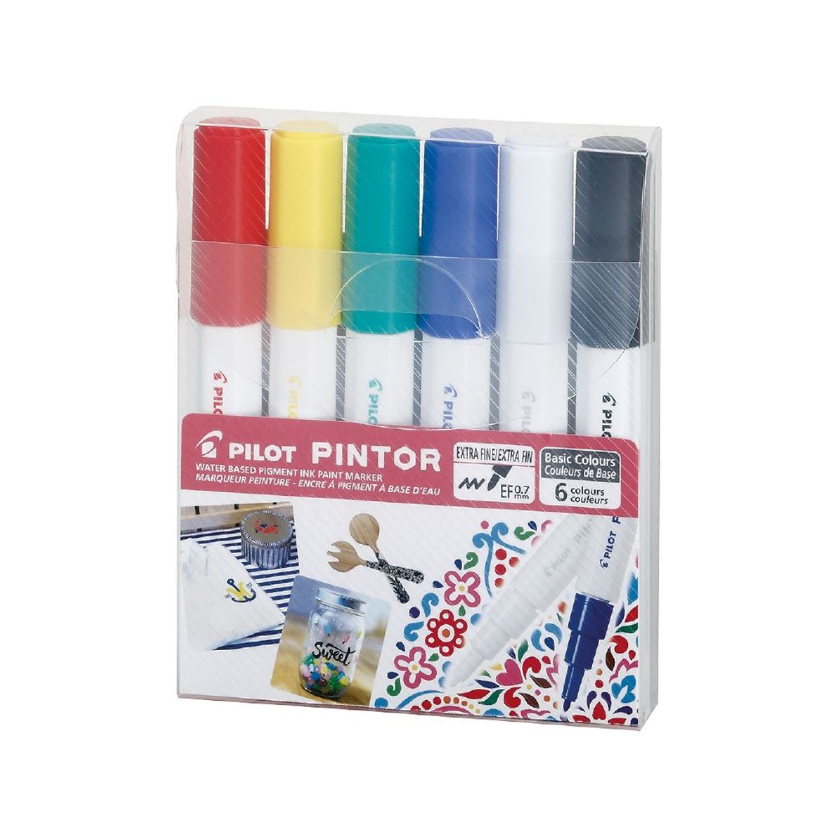PILOT - Pintor Set Clásicos Punta Extra Fina 6 un.