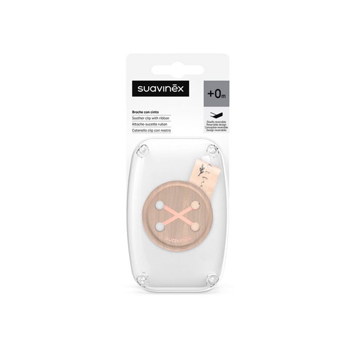 SUAVINEX - Broche Chupete Wild Rosa