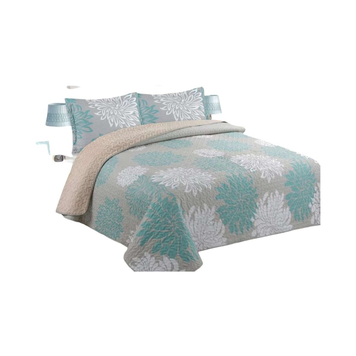 GENERICO - CUBRECAMA QUILT CON CHIPORRO KING N1