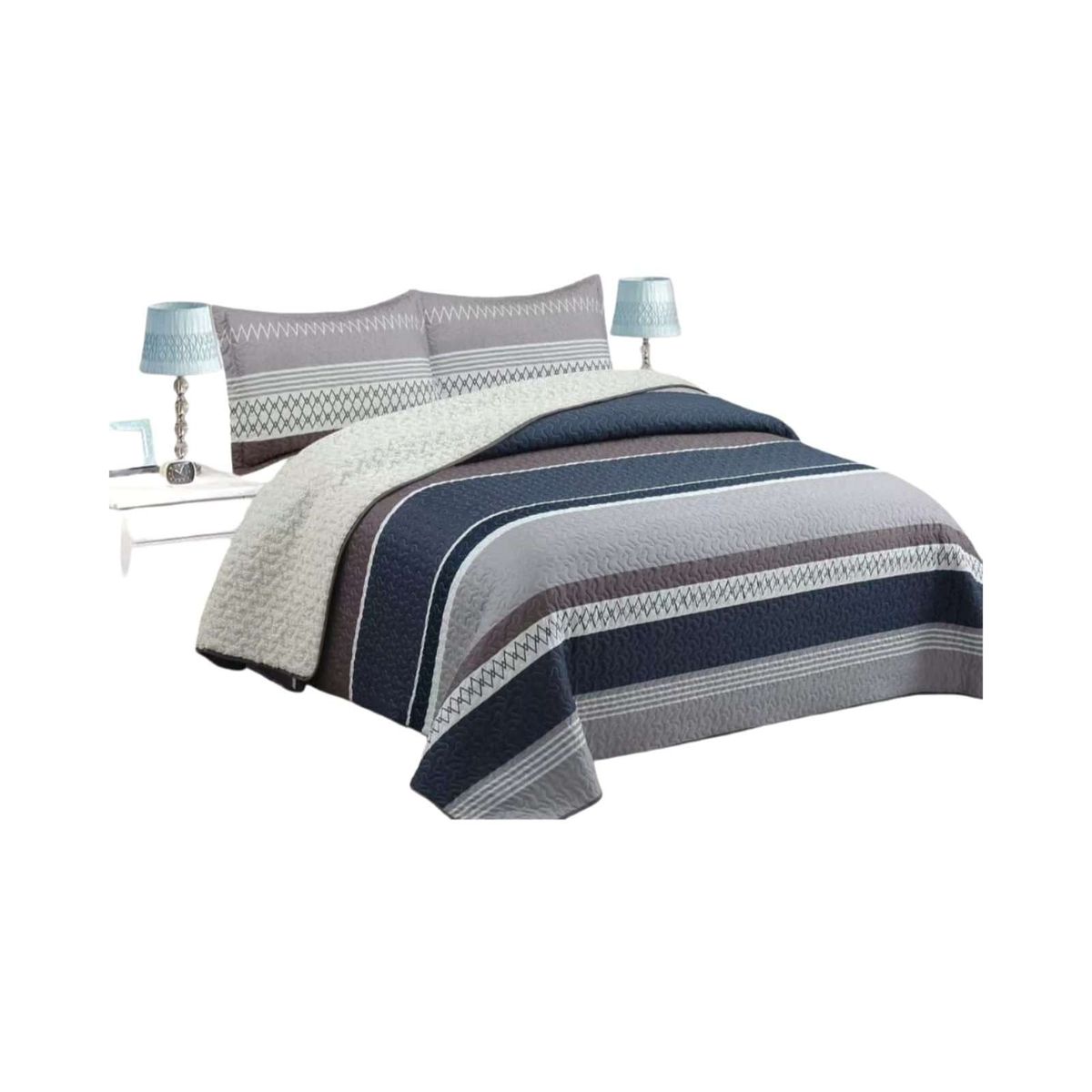 GENERICO - CUBRECAMA QUILT CON CHIPORRO KING N9