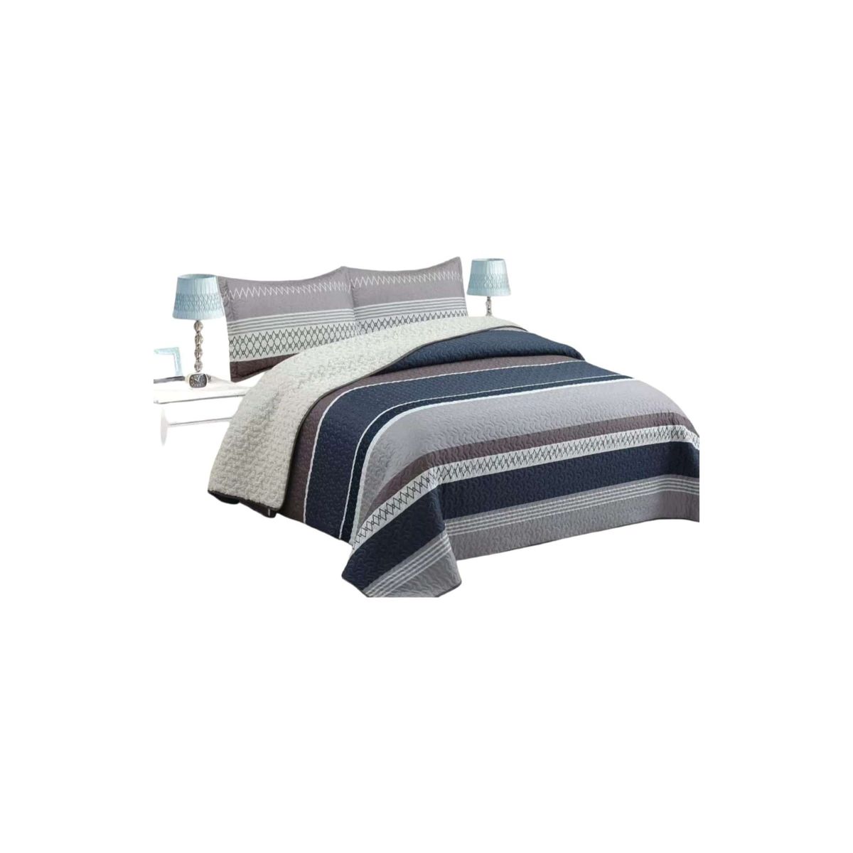 GENERICO - CUBRECAMA QUILT CON CHIPORRO KING N9