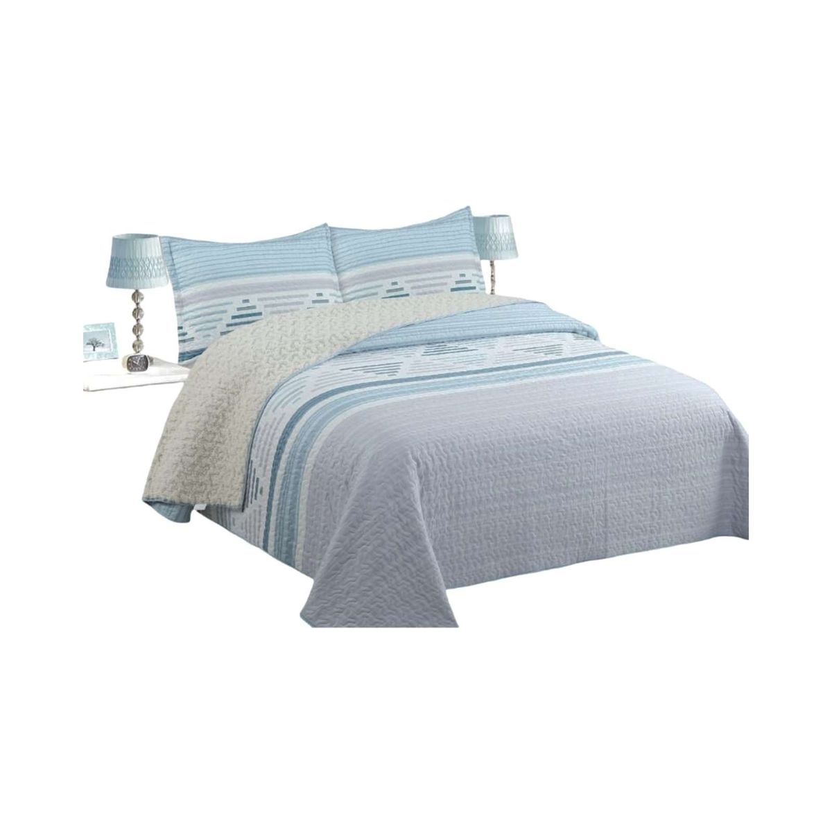 GENERICO - CUBRECAMA QUILT CON CHIPORRO KING N12