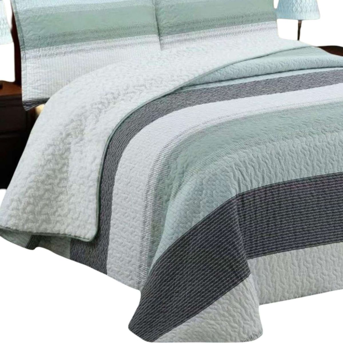GENERICO - CUBRECAMA QUILT CON CHIPORRO KING N13