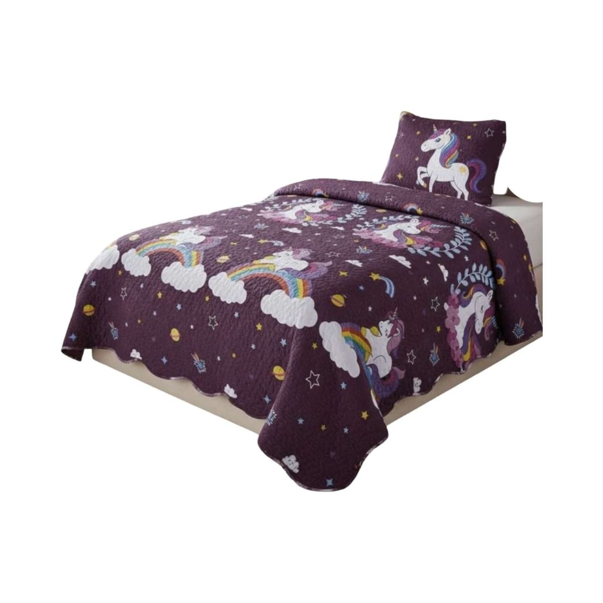 GENERICO - CUBRECAMA QUILT DE VERANO PLAZA Y MEDIA 180x230cm V5