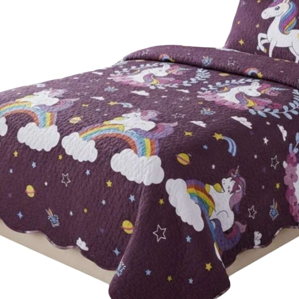GENERICO - CUBRECAMA QUILT DE VERANO PLAZA Y MEDIA 180x230cm V5