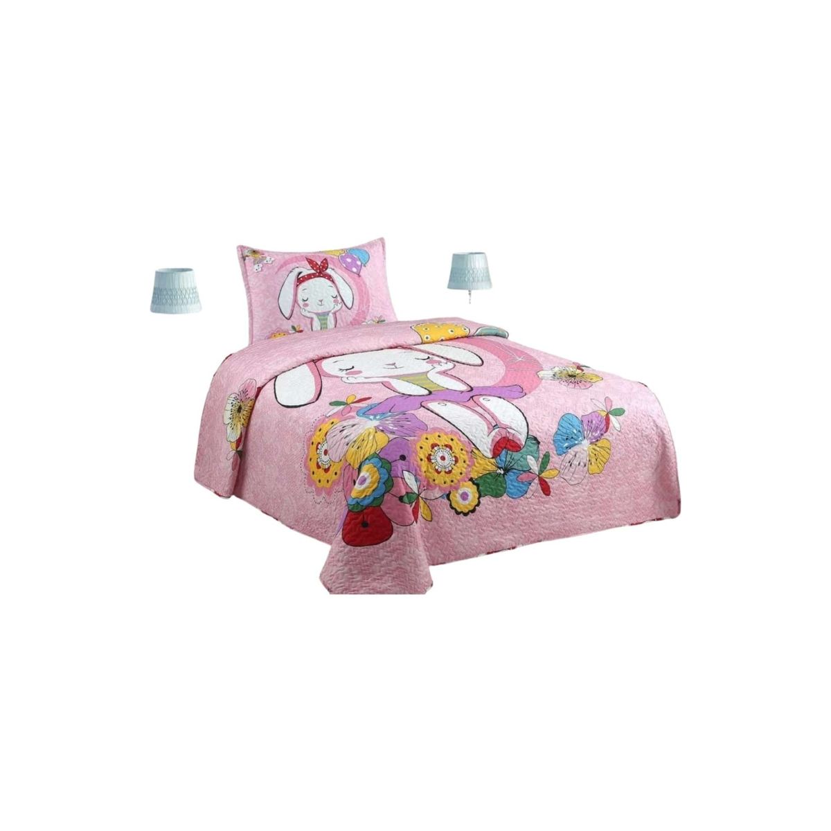GENERICO - CUBRECAMA QUILT DE VERANO PLAZA Y MEDIA 180x230cm V13