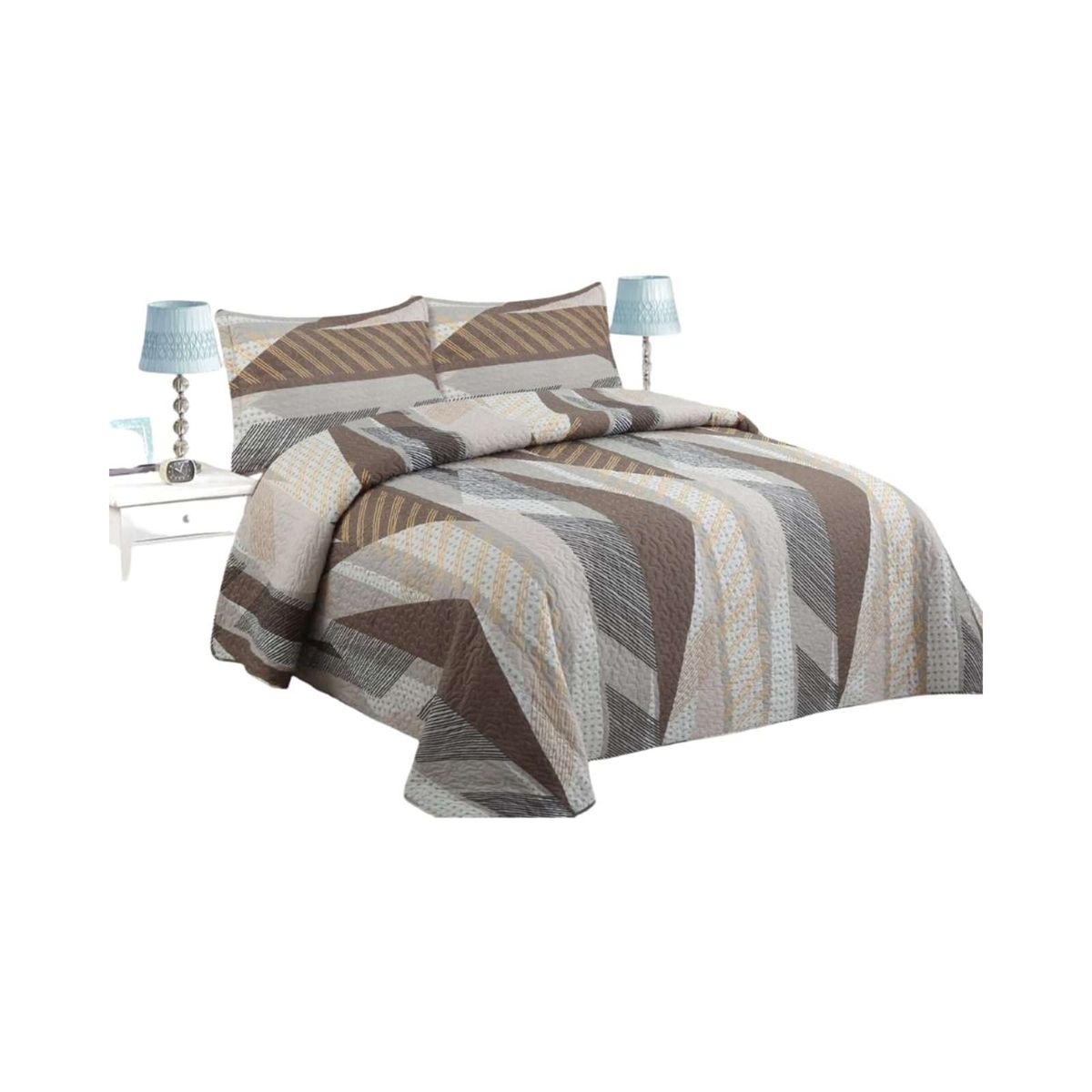 GENERICO - CUBRECAMA QUILT DE VERANO PLAZA Y MEDIA 180x230cm V19