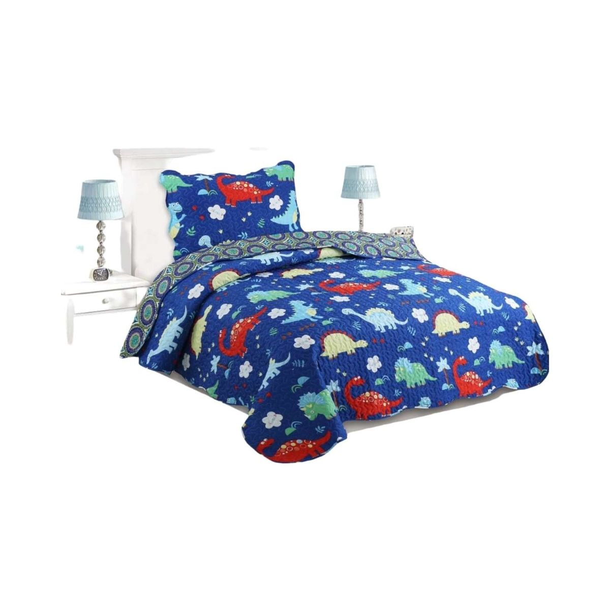 GENERICO - CUBRECAMA QUILT DE VERANO PLAZA Y MEDIA 180x230cm V28