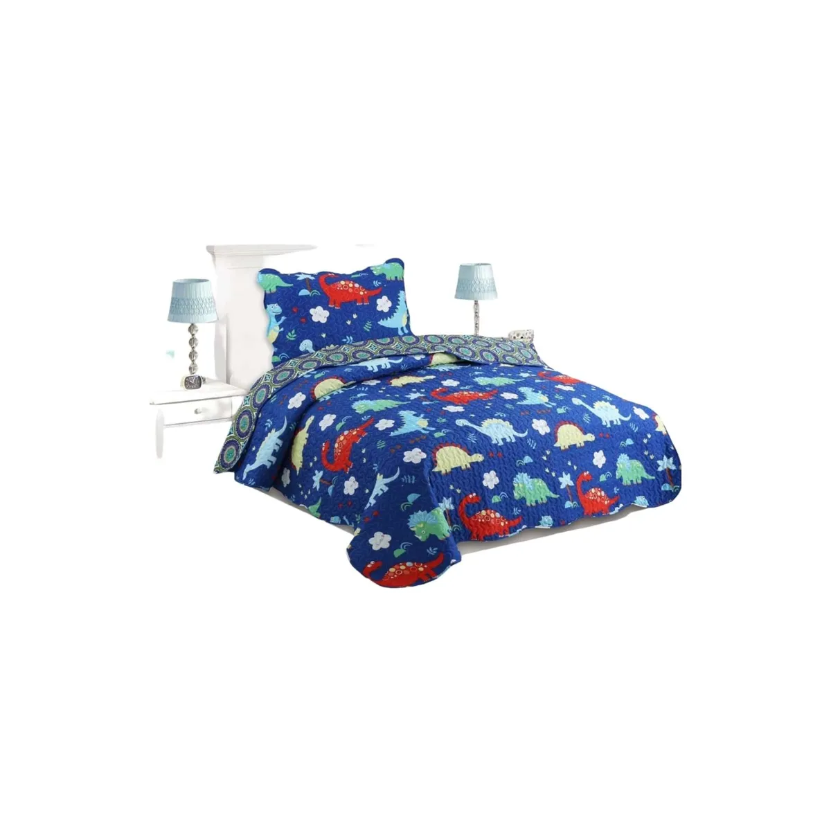 GENERICO - CUBRECAMA QUILT DE VERANO PLAZA Y MEDIA 180x230cm V28