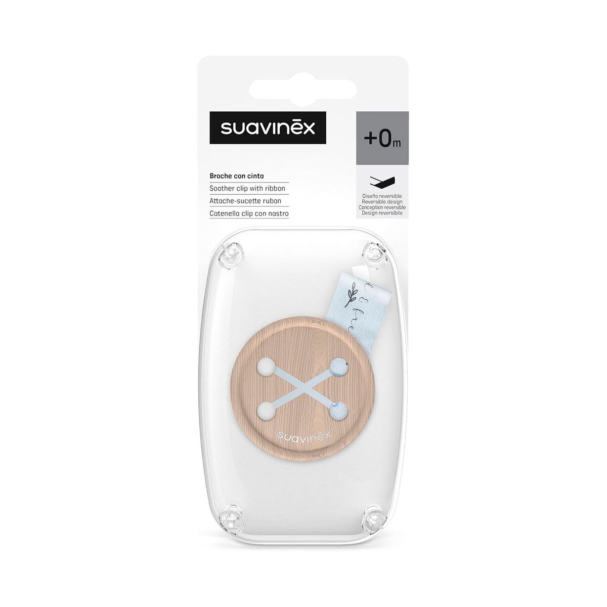 SUAVINEX - Broche Chupete Wild Azul