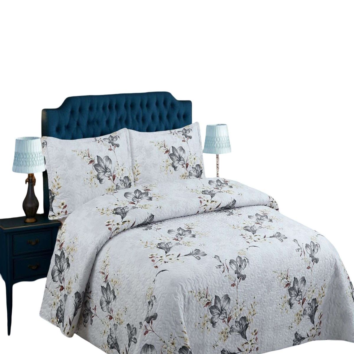 GENERICO - CUBRECAMA QUILT DE VERANO 2 PLAZAS 230x250cm D15