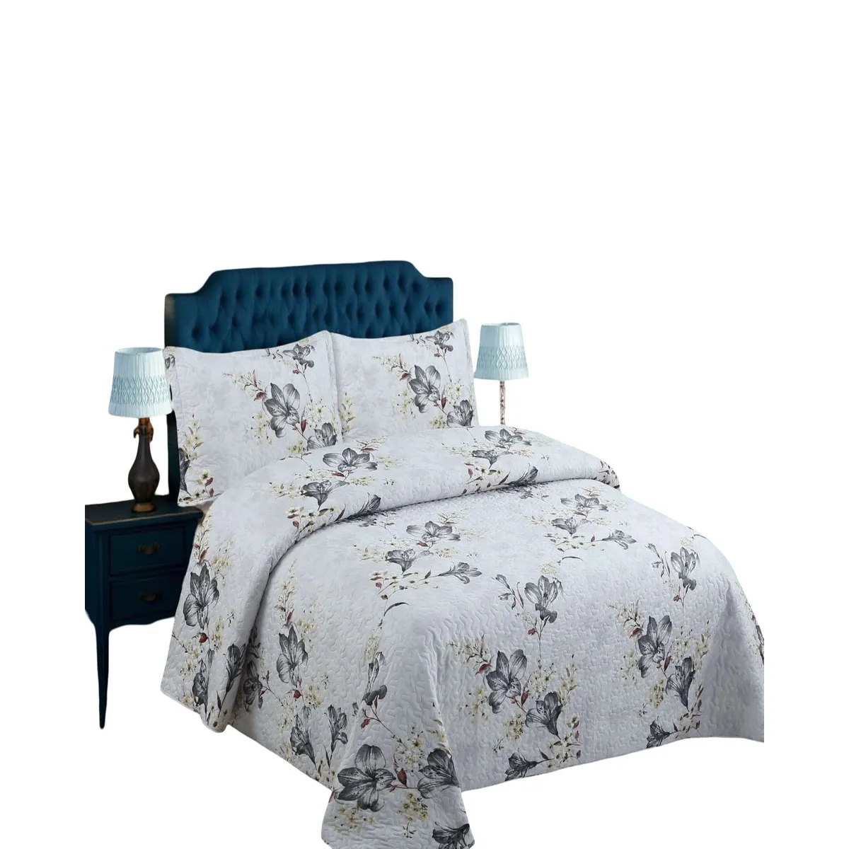 GENERICO - CUBRECAMA QUILT DE VERANO 2 PLAZAS 230x250cm D15