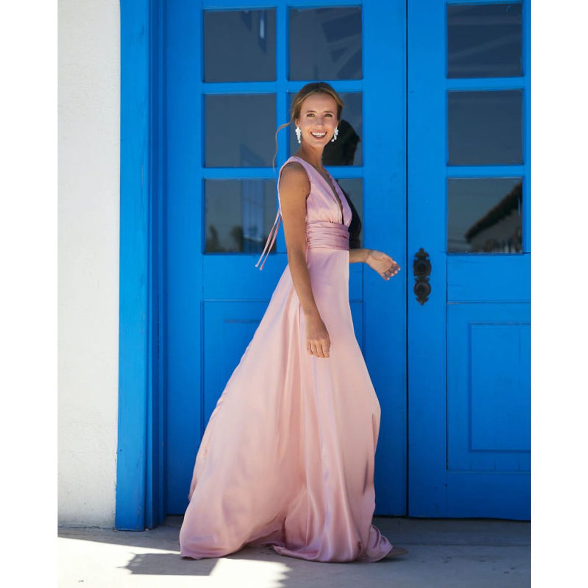 MI PLACARD - Vestido Largo de Fiesta Isabel Rosado