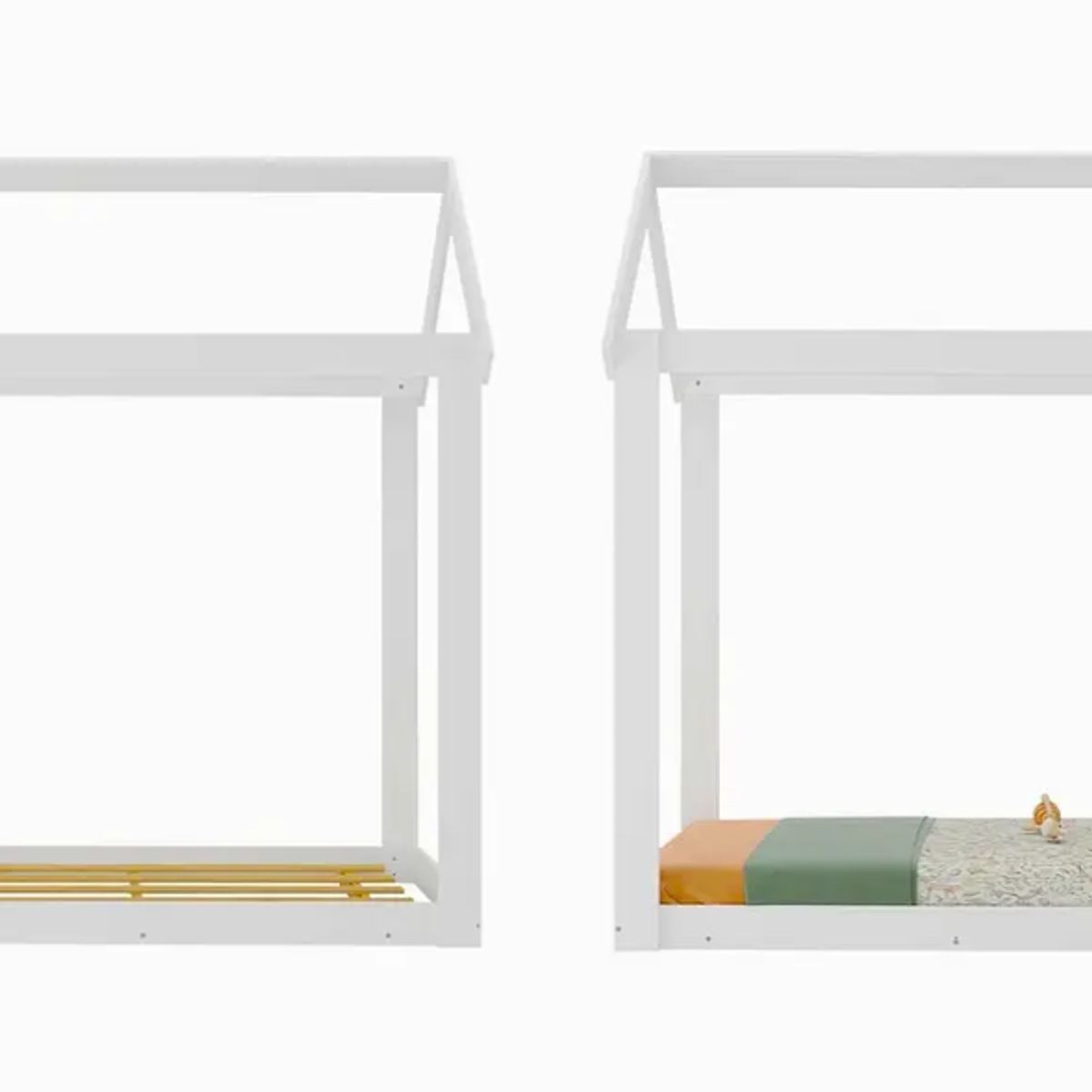 KIDSCOOL - Cama Casita Montessori Cariño Blanca