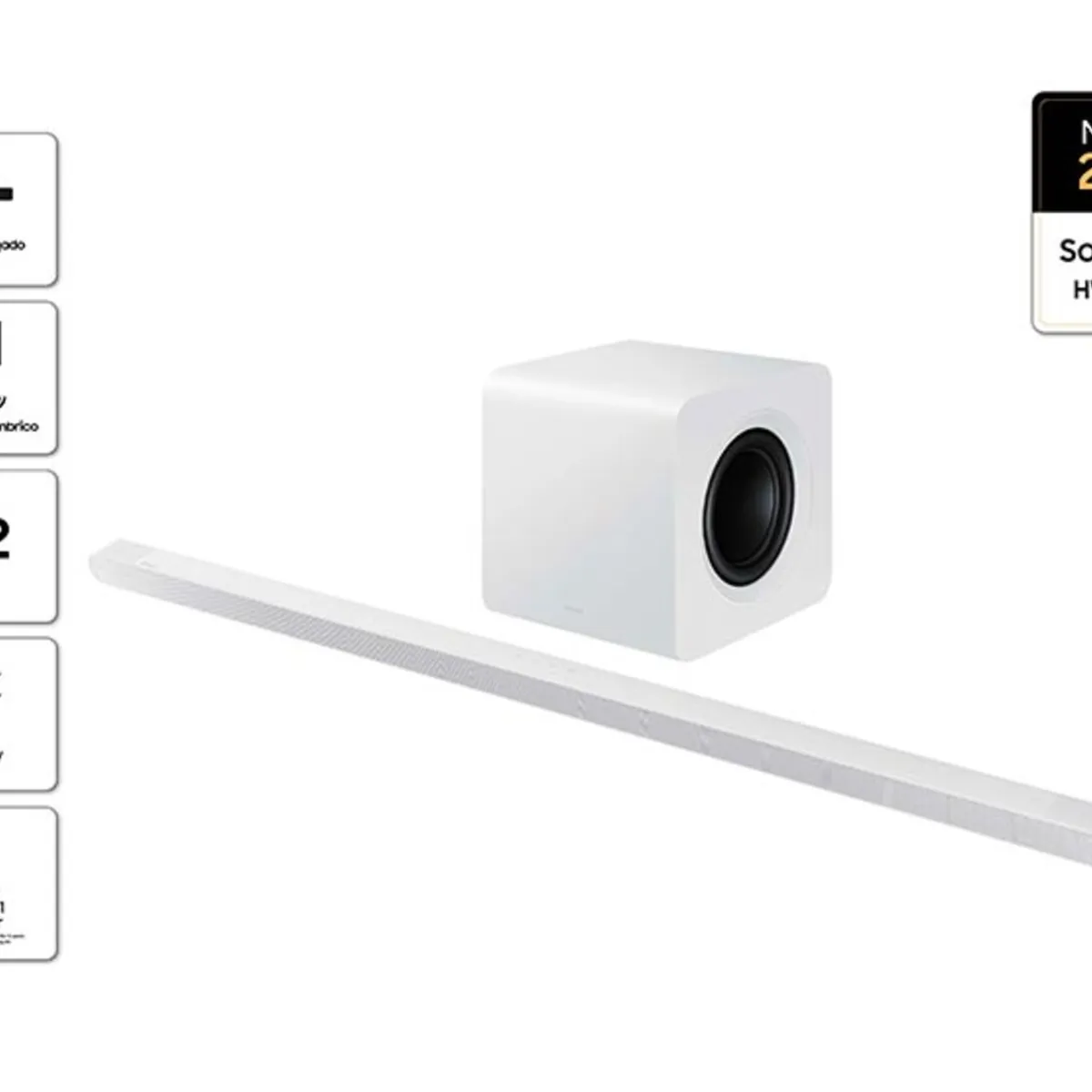 SAMSUNG - Soundbar Samsung Ultra Slim HW-S801D 3.1.2 ch Sub Woofer