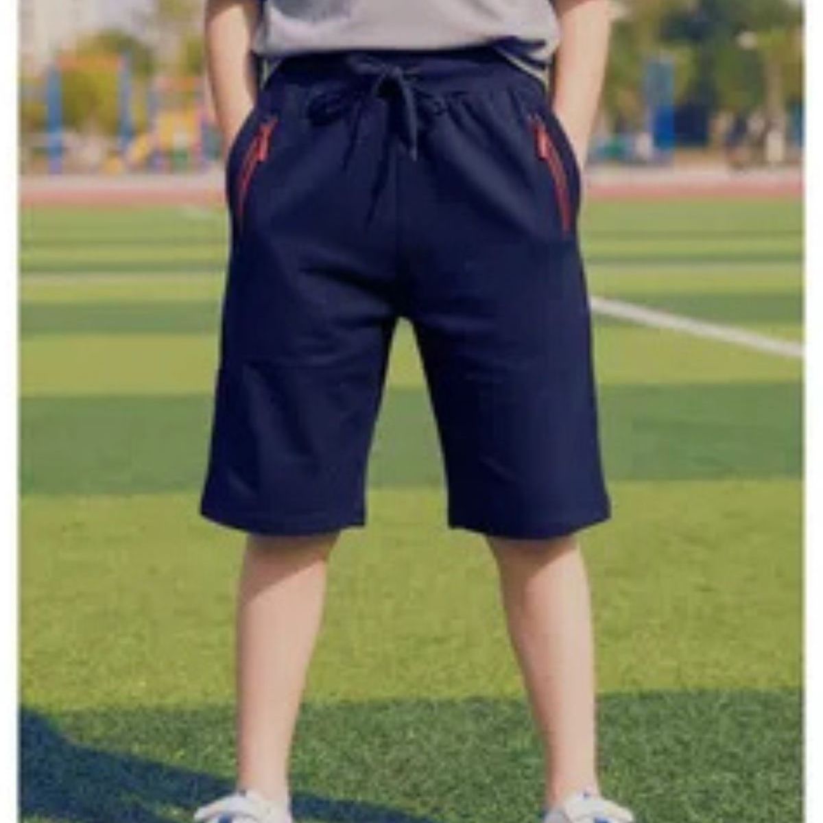LOOK SHOP - Short Algodón Deportivo Niños Bolsillos Cierre 753