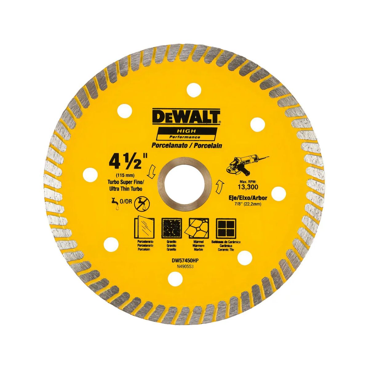 DEWALT - Disco Diamantado Ranurado Ultrafino 4-12 Dewalt Dw57450hp