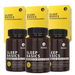 BASICS - SLEEP - MAGNESIO BISGLICINATO Pack x3 MESES 180 cápsulas