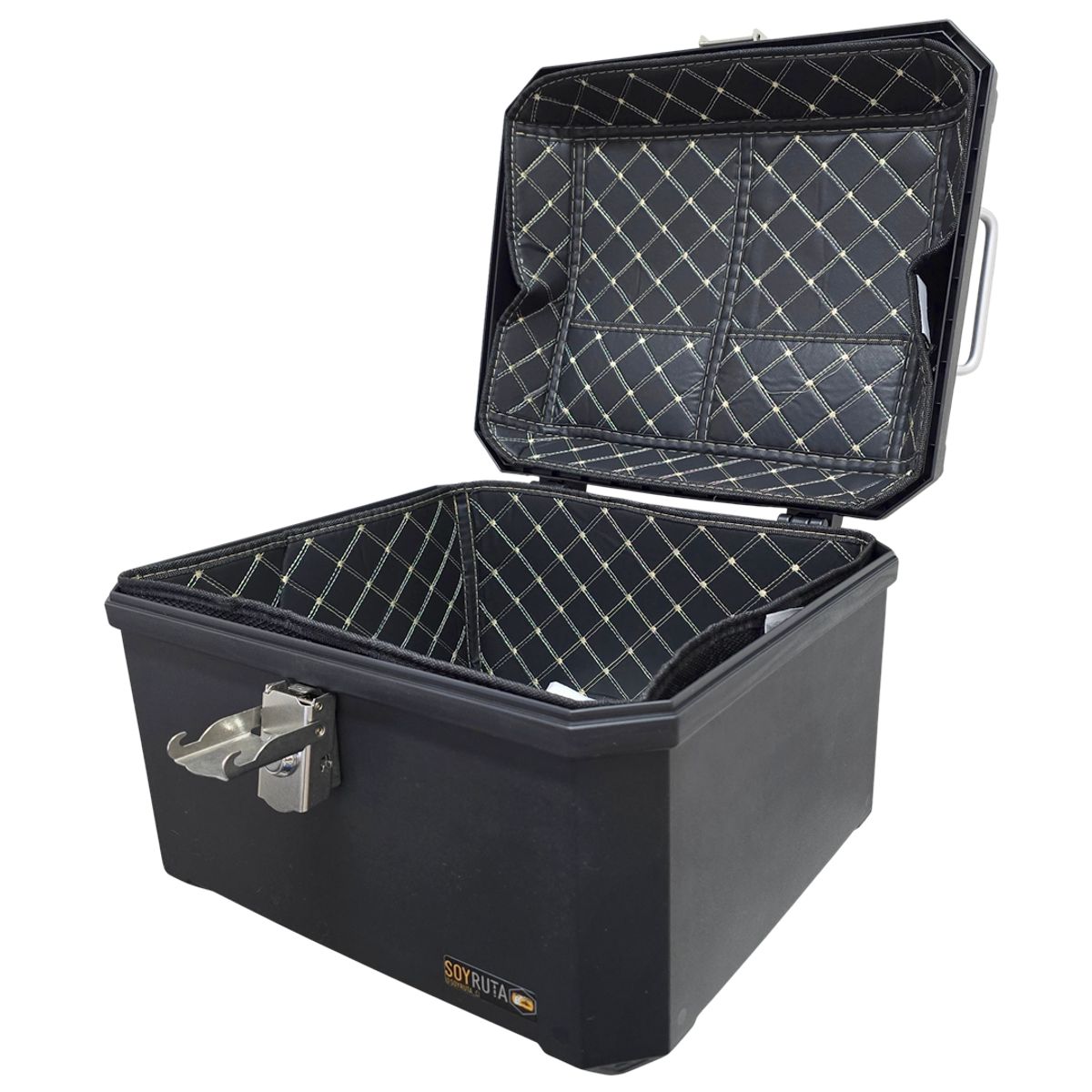 GENERICO - Maleta Top Case Plástico 55l Moto Negro