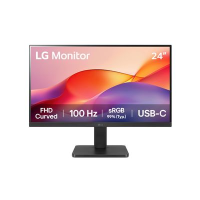Lg Monitor 24 Curvo Fhd De 100 Hz Con Usb-C Mejor