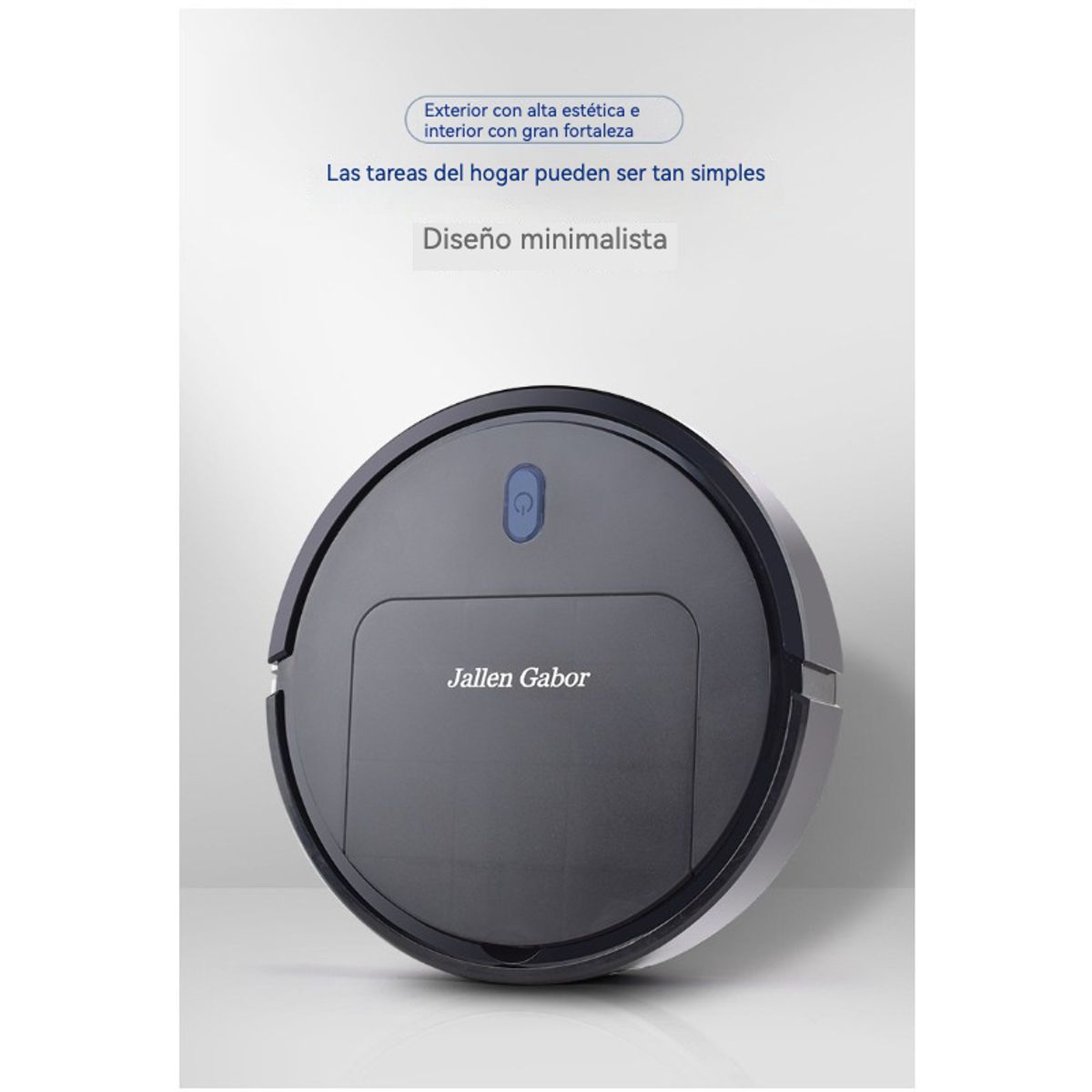 GIOIO - Robot aspirador inteligente 3 in 1 para hogar con carga-Negro