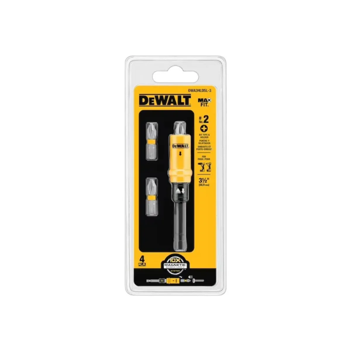 DEWALT - Adaptador Magnético Dewalt De 3 1/2+ 3 Puntas - E.o